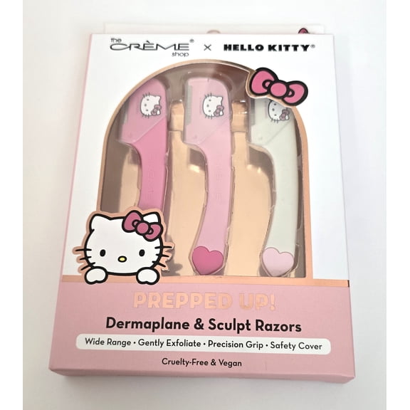 The Crme Shop | Hello Kitty Prepped Up! Dermaplane & Sculpt Razors - PINK