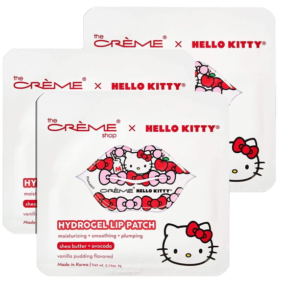 The Creme Shop Hello Kitty Shea Butter + Avocado Vanilla Pudding Flavored Hydrogel Lip Patch 0.14 oz