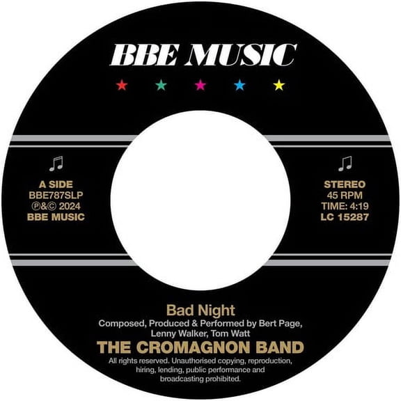 The Cromagnon Band - Bad Night / Quadrant - Music & Performance - Vinyl [7-Inch]