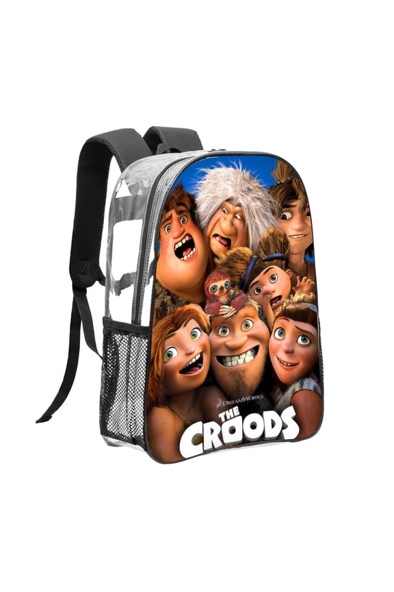 The Croods A New Age Pattern Transparent Backpack Lightweight And fashionable Showcasing Personality And Leading The Trend