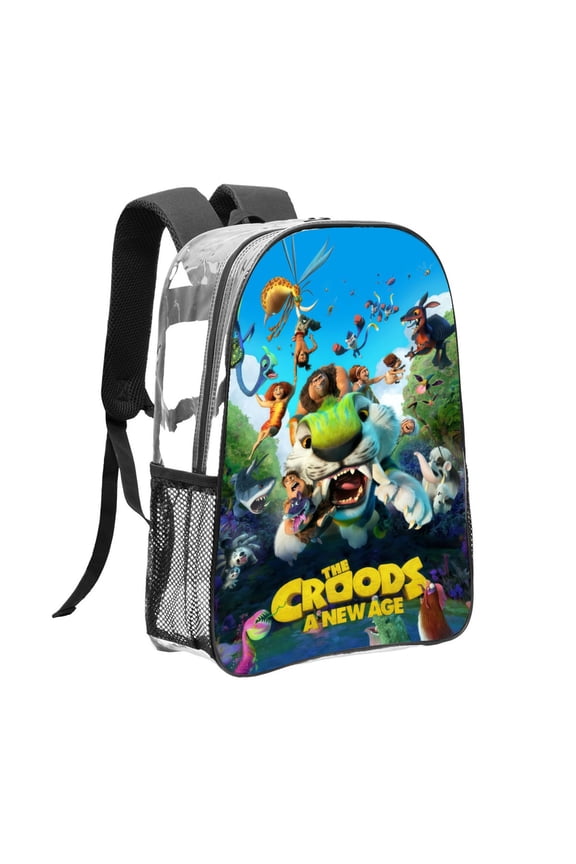 The Croods A New Age Pattern Transparent Backpack Lightweight And fashionable Showcasing Personality And Leading The Trend