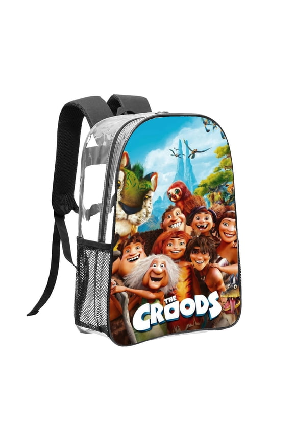 The Croods A New Age Pattern Transparent Backpack Lightweight And fashionable Showcasing Personality And Leading The Trend