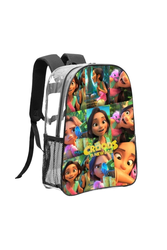 The Croods A New Age Pattern Transparent Backpack Lightweight And fashionable Showcasing Personality And Leading The Trend