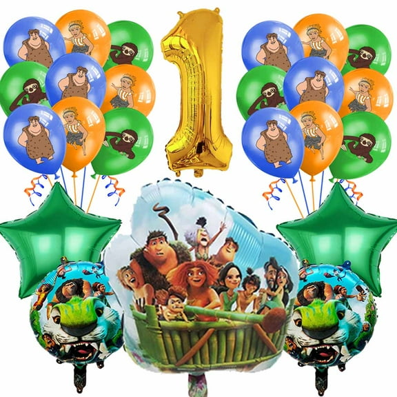 The Croods Balloons Party Supplies 1st Big Number Decorations Decor Kit Birthday