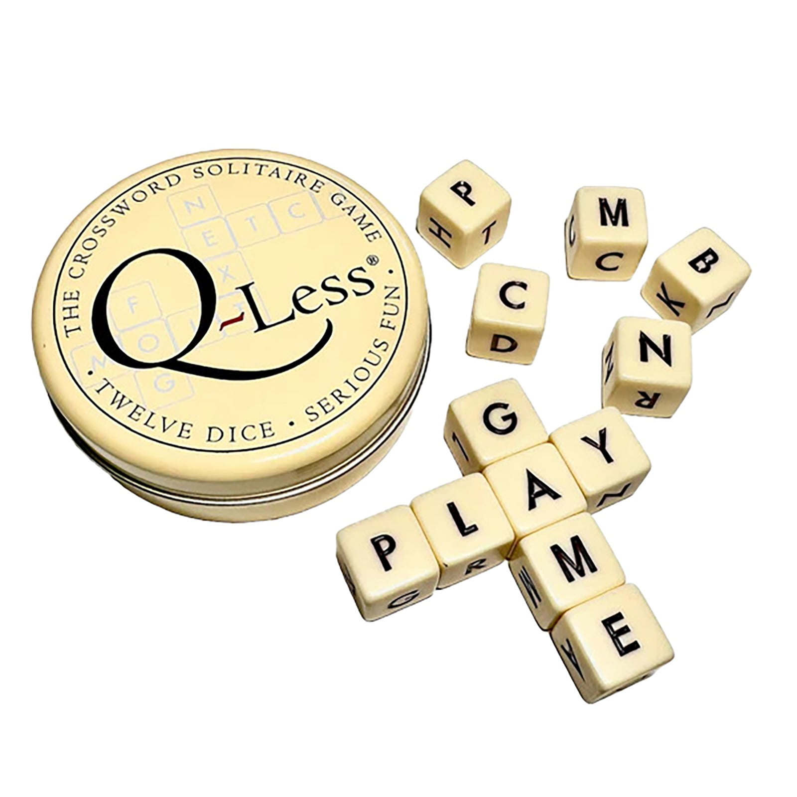 The Crossword Solitaire Game,Twelve Dice Letters Set Word Games,Dice