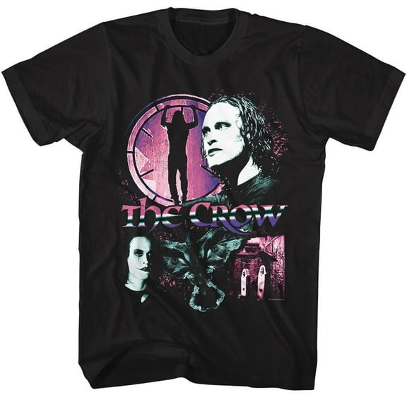 The Crow Gradient Collage Black Adult T-Shirt