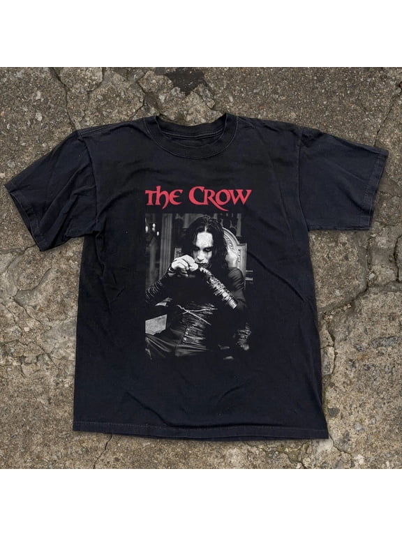 The Crow Movie Black Short Sleeve Cult Film Theme Apparel Unisex T-Shirt,S-5XL