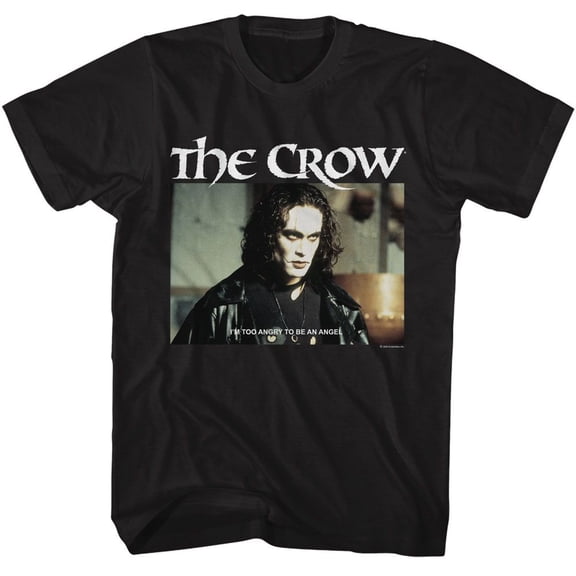 The Crow Too Angry Black Adult T-Shirt