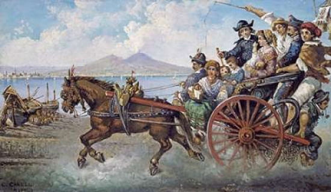 The Crowded Chariot Canvas Art - Consalve Carelli (12 x 18)