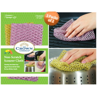 Casewin 30PCS Dish Scrubbers for Dishes Pot Round Scrubber Scouring Pad  Nylon Dish Scrubber, Poly Mesh Scouring Dish Pads Non Scratch Scrubbers