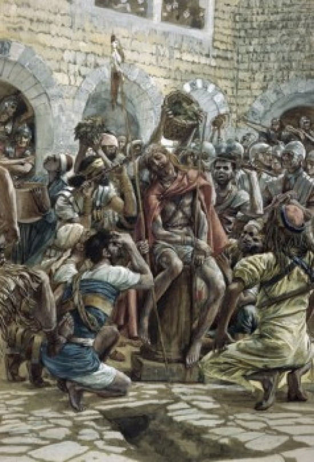 The Crown of Thorns James Tissot (1836-1902 French) Canvas Art - James Tissot (24 x 36)