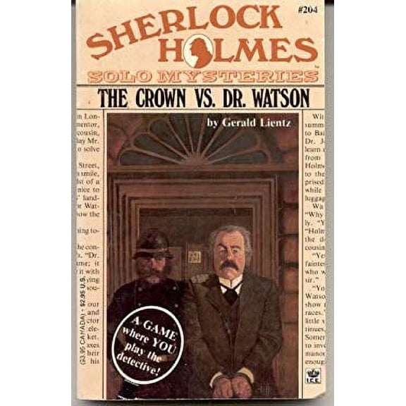 Pre-Owned Sherlock Holmes Solo Mystery #4: The Crown Vs. Dr. Watson (Mass Market Paperback) 0425108767 9780425108765