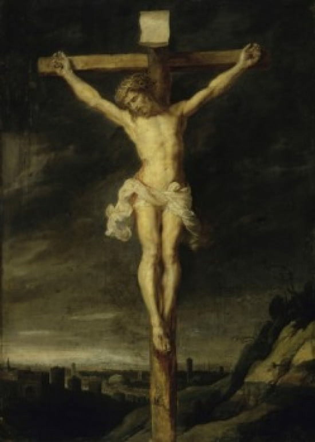 The Crucified Peter Paul Rubens (1577-1640Flemish) Oil on Canvas Ciurlionis State Art Museum Lithuania Canvas Art - Peter Paul Rubens (24 x 36)