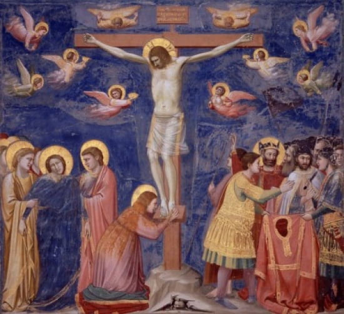 The Crucifixion 1266-1337 Giotto (ca1266-1337 Italian) Capella Scrovegni Padua Italy Canvas Art - Giotto di Bondone (18 x 24)