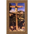 thumbnail image 1 of The Crucifixion 17x24 Gold Ornate Wood Framed Canvas Art by Bellini, Giovanni, 1 of 2