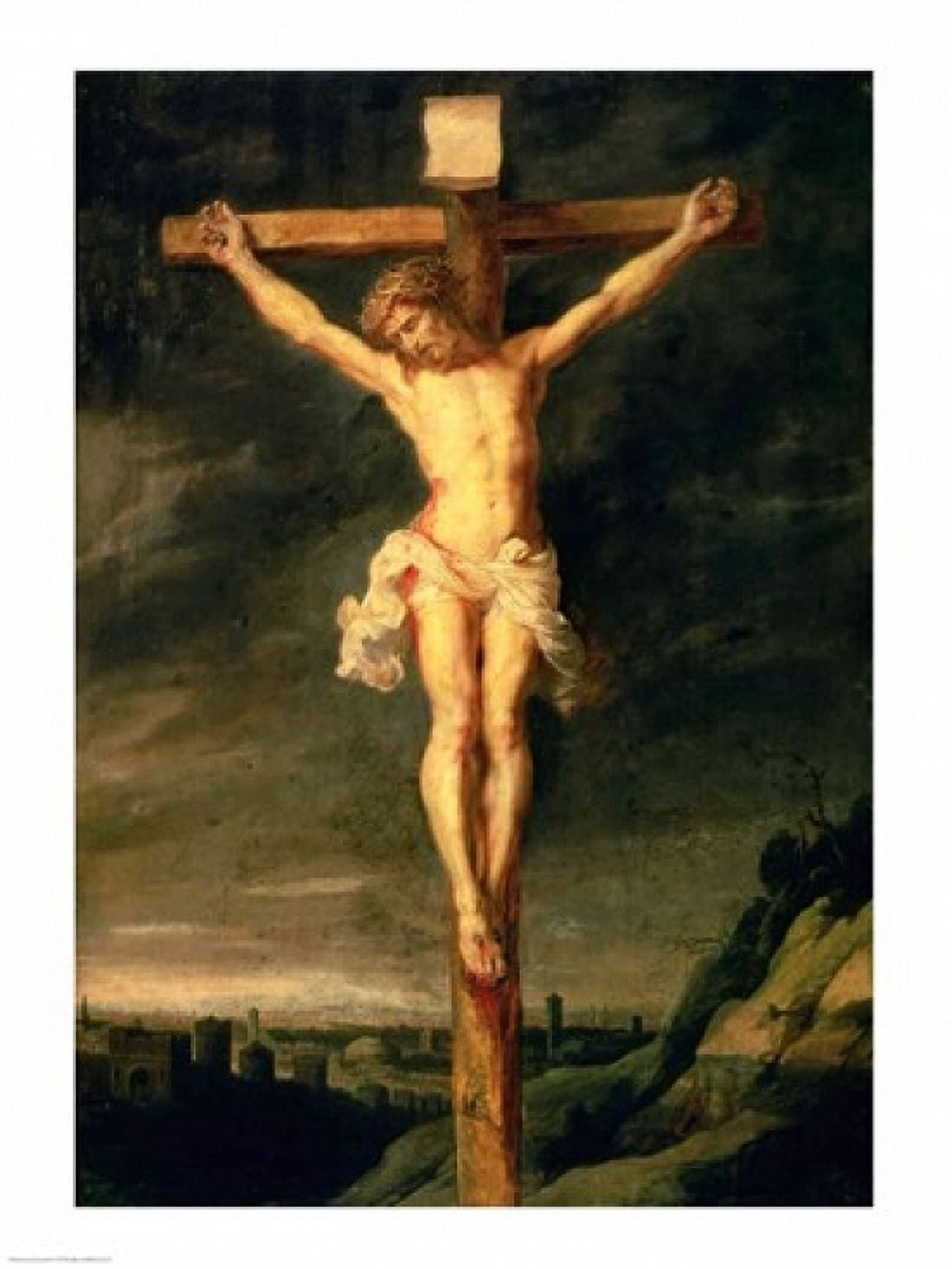 The Crucifixion Canvas Art - Peter Paul Rubens (24 x 36)