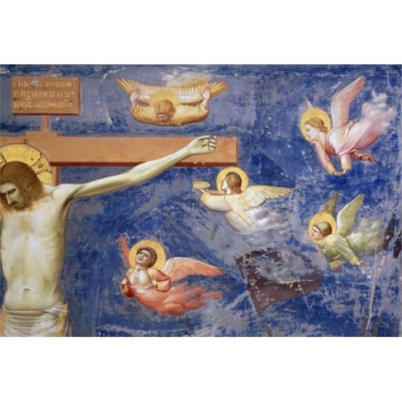 The Crucifixion - Detail Giotto Ca.1266-1337 Italian Fresco Capella ...