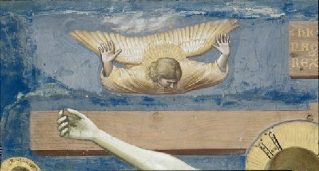The Crucifixion - Detail Giotto (ca1266-1337 Italian) Fresco Capella Scrovegni Padua Italy Canvas Art - Giotto (24 x 36)