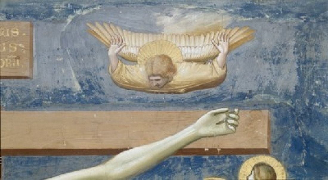The Crucifixion - Detail Giotto (ca1266-1337 Italian) Fresco Capella Scrovegni Padua Italy Canvas Art - Giotto (24 x 36)