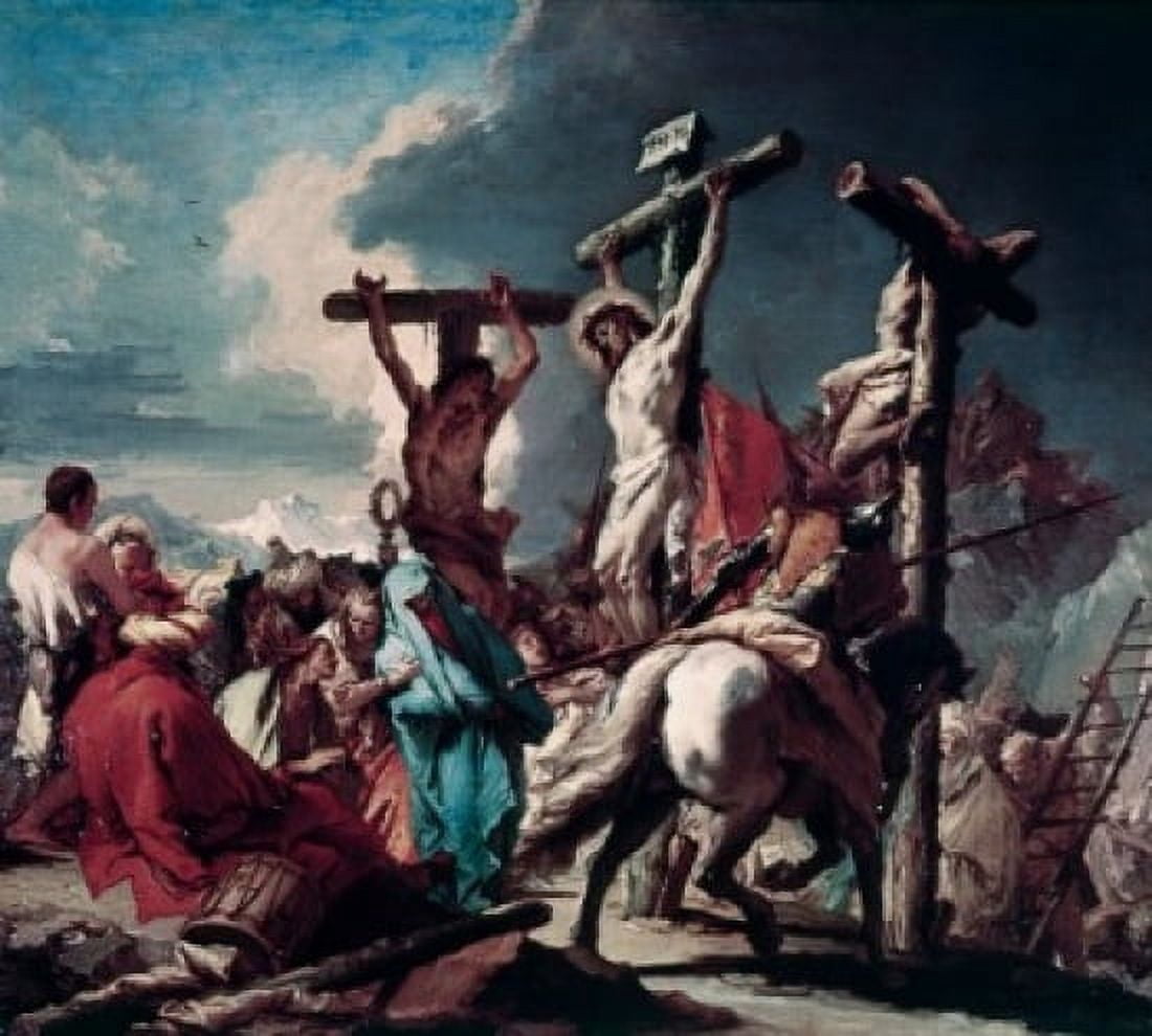 The Crucifixion Giovanni Battista Tiepolo (1696-1770 Italian) Canvas Art - Giovanni Battista Tiepolo (24 x 36)