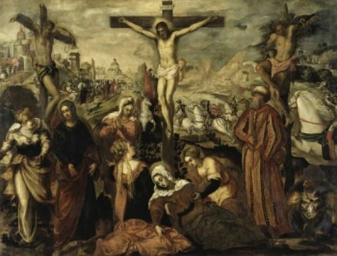 The Crucifixion Jacopo Tintoretto (1519-1594Italian) Civic Museum Padua Italy Canvas Art - Jacopo Tintoretto (24 x 36)