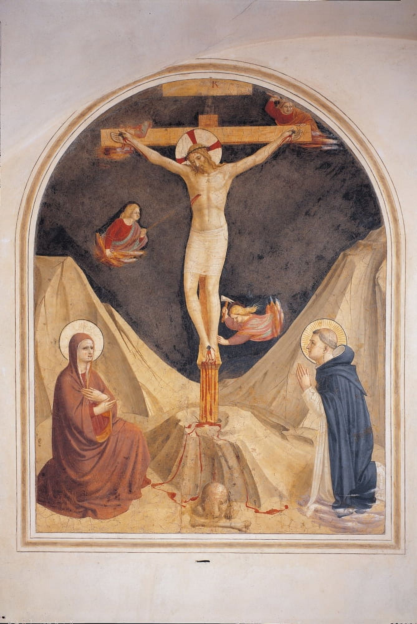 The Crucifixion With The Virgin Mary Canvas Art - (24 x 36)