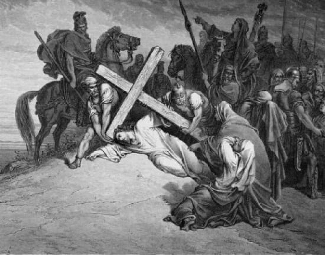 The Crucifixion by Gustave Dore 1832-1883 Canvas Art - Gustave Dore (18 x 24)