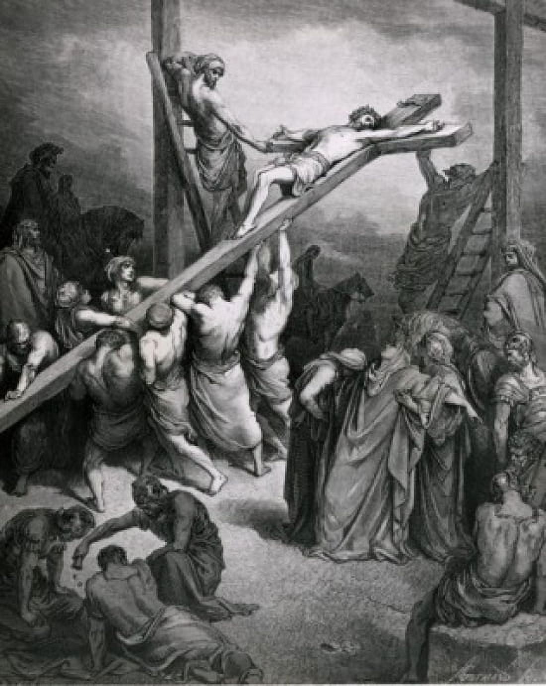 The Crucifixion by Gustave Dore engraving (1832-1883) Canvas Art - Gustave Dore (18 x 24)