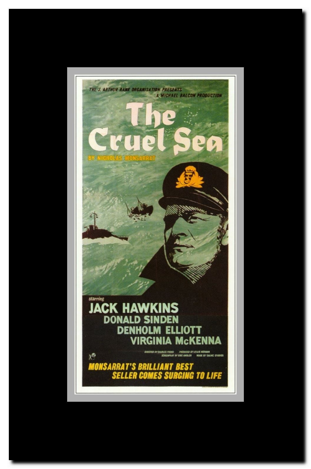 The Cruel Sea Framed Movie Poster