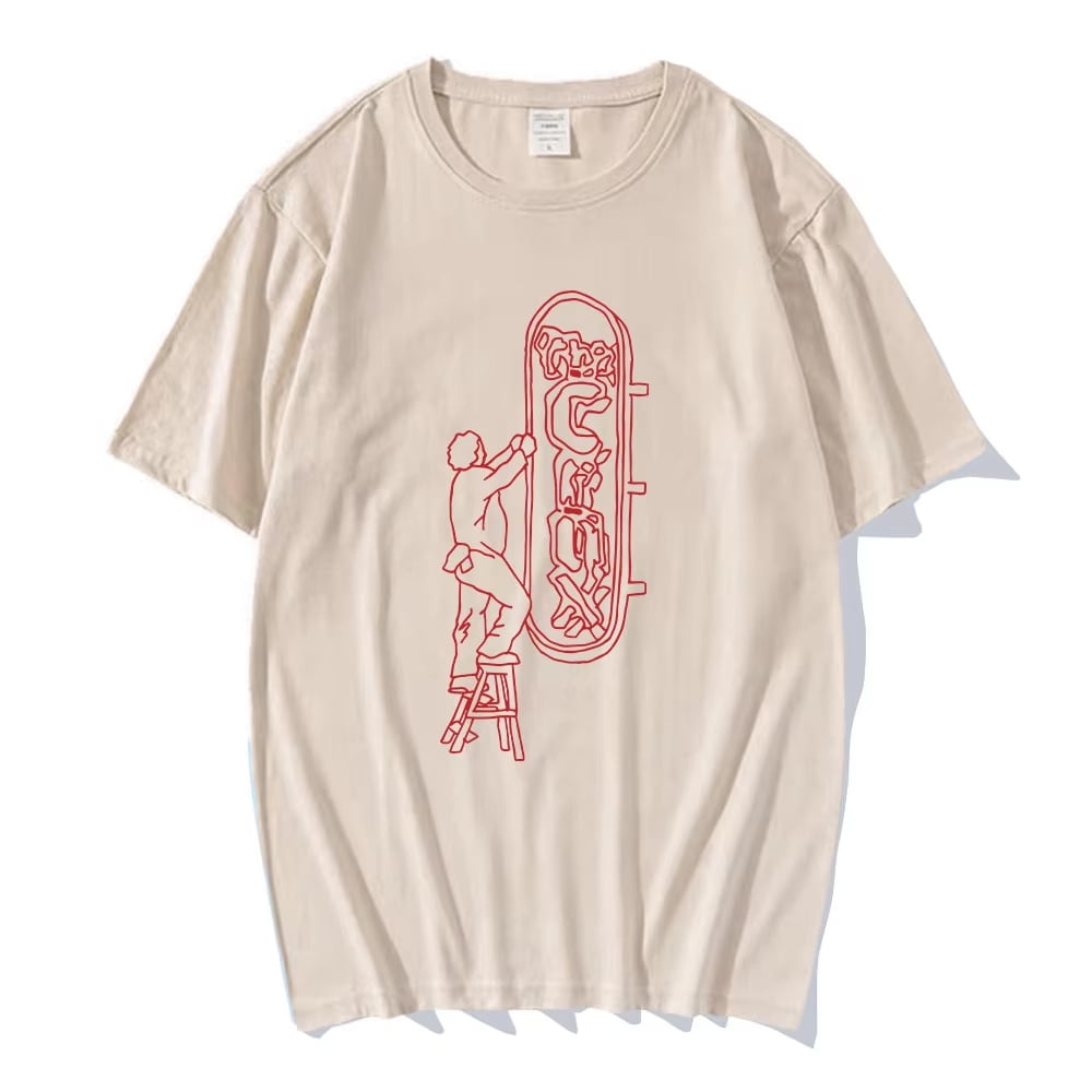 Kroi Tシャツ XL dig the deep 2021-2022 Men's T-shirt with glitchy logo | Pink | Diesel