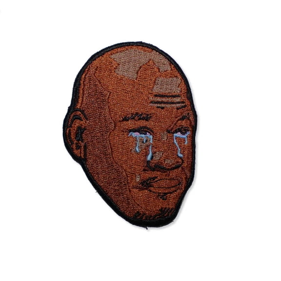 The Crying GOAT Iron On Embroidered Patch