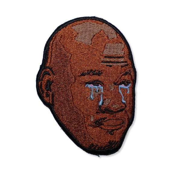 The Crying GOAT Iron On Embroidered Patch