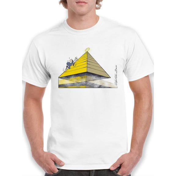 The Cryptopyramid T-Shirt Men -Wilfred Hildonen Designs, Male 5X-Large
