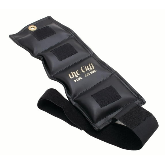 The Cuff 5lb Adjustable Black Ankle Weights