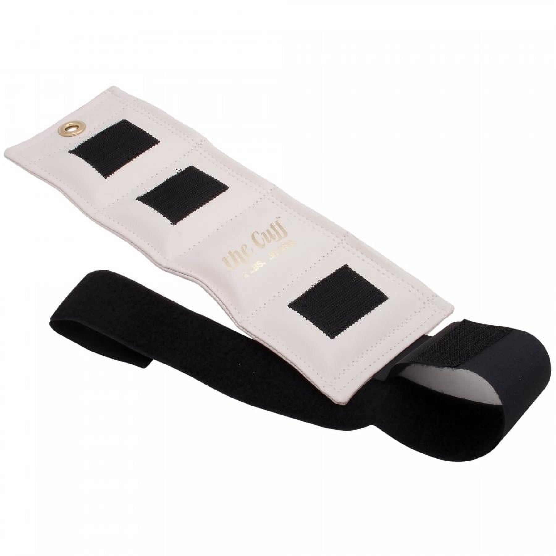 The Cuff Adjustable Ankle & Wrist Weights, 2 lbs Each, White