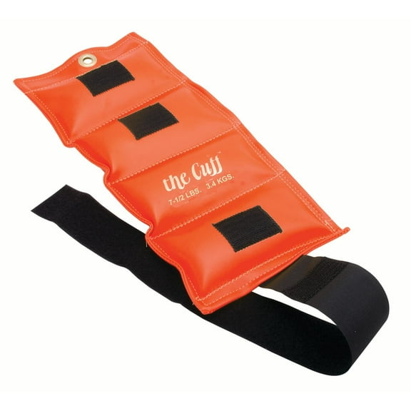 The Cuff Original 7.5 lb Adjustable Orange Ankle and Wrist Weight