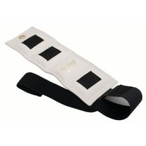The Cuff Original Adjustable Ankle and Wrist Weight for Yoga, Dance, Running, Cardio, Aerobics, Toning, and Physical Therapy. .25 lb , White