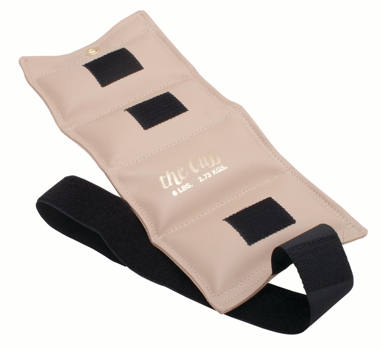 The Cuff Original Adjustable Ankle and Wrist Weight for Yoga, Dance, Running, Cardio, Aerobics, Toning, and Physical Therapy. 6 lb - Beige - image 1 of 5