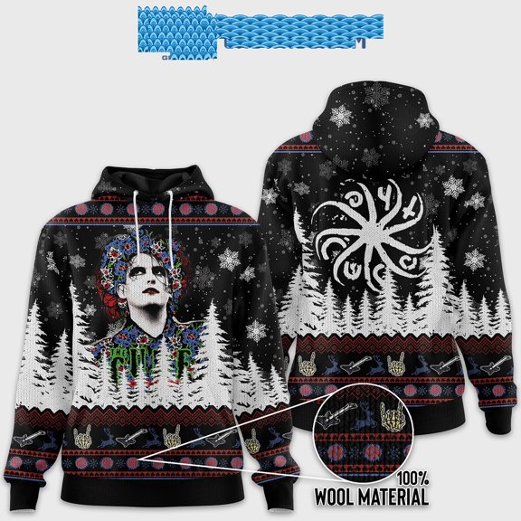 The Cuffs Rock Band Christmas Zip Hoodie T-Shirt