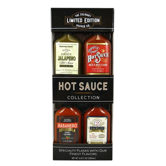 The Culinary Pepper Co. Limited Edition 4 Pack Hot Sauce Gift Set, 6.8 fl oz, 1 ct