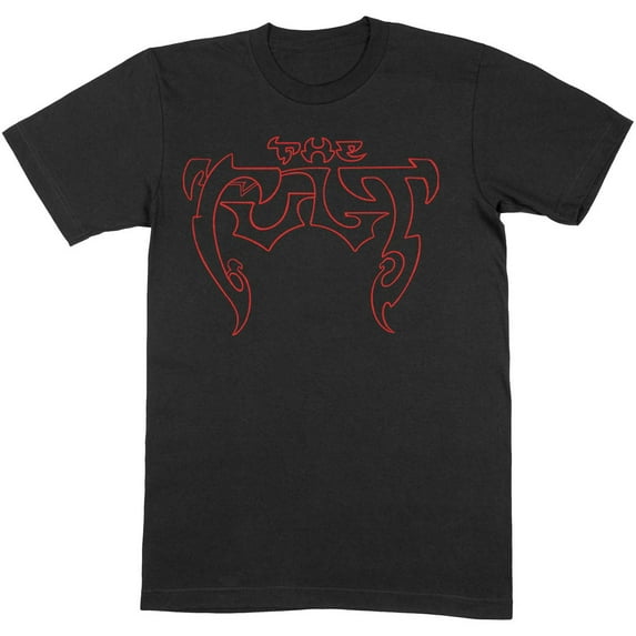 The Cult Unisex T-Shirt Outline Logo (X-Large)