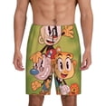 thumbnail image 1 of The Cuphead Show Animated Men's Short Pajama Pants Lightweight Daily Lounge Shorts Bottoms Sleepwear Cozy Soft Home Pajama Pants Shorts, 1 of 9