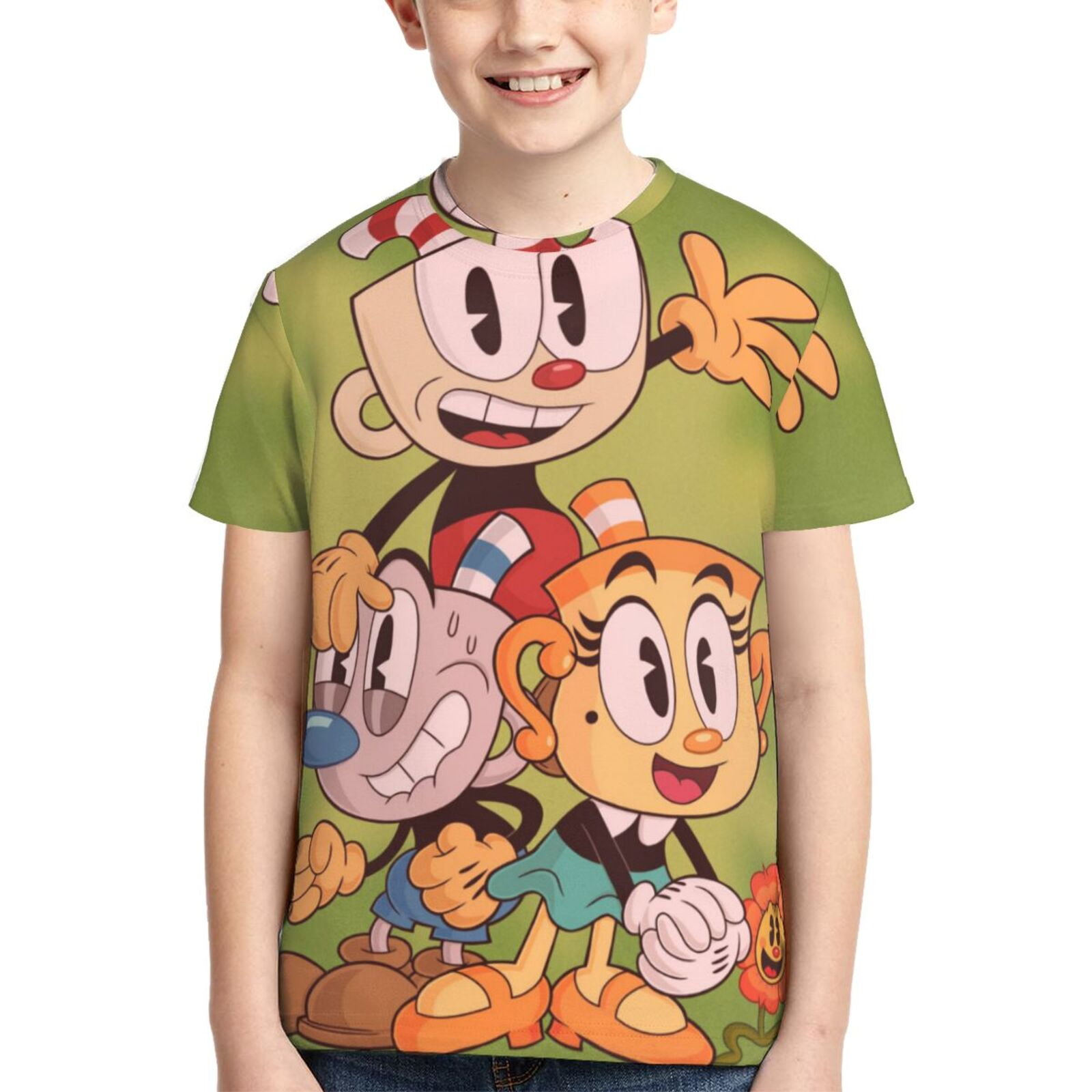 The Cuphead Show Animated Youth Unisex T-Shirt Crewneck