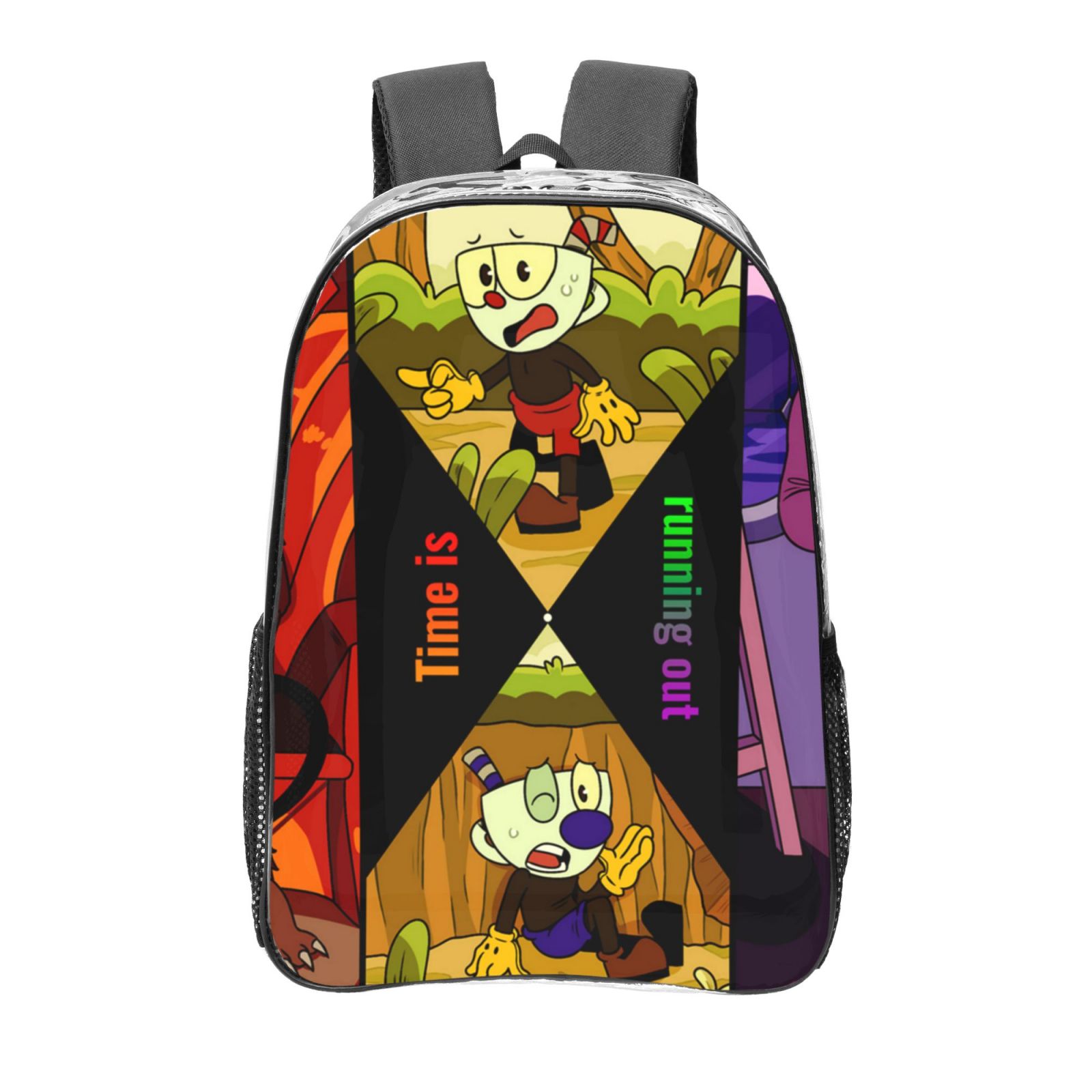 The Cuphead Show Basics Transparent Backpack School See Through Plastic ...