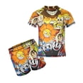 thumbnail image 1 of The Cuphead Show Boys 2-Piece Swimsuit Set, Short Sleeve Rash Guard & Swim Trunks, 1 of 7