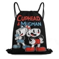 thumbnail image 1 of The Cuphead Show Drawstring Backpack Sports Gym Bag Water Resistant String Bag Cinch Bag for Women Men, 1 of 7