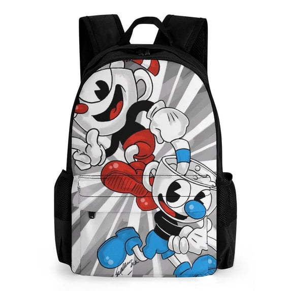 The Cuphead Show Backpacks Bookbag Casual Daypack Backpacks for Travel Work Camping Office