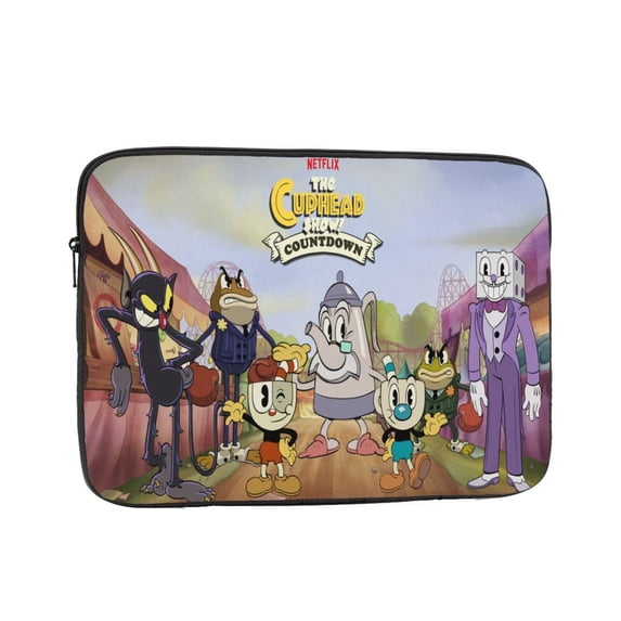 The Cuphead Show Laptop Case Sleeve, 15 inch Laptop Sleeve Bag Durable Shockproof Protective Computer Carrying Cover