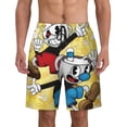 thumbnail image 1 of The Cuphead Show Mens Swim Trunks Quick Dry Board Shorts with Mesh Lining Beach Shorts Swimwear Bathing Suits, 1 of 7