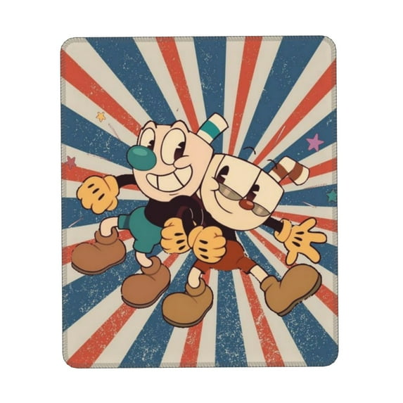 The Cuphead Show Mouse Pad, Computer Mouse Mat, Waterproof Non-Slip Rubber Base MousePads for Office Laptop 7.9 x 9.5 in